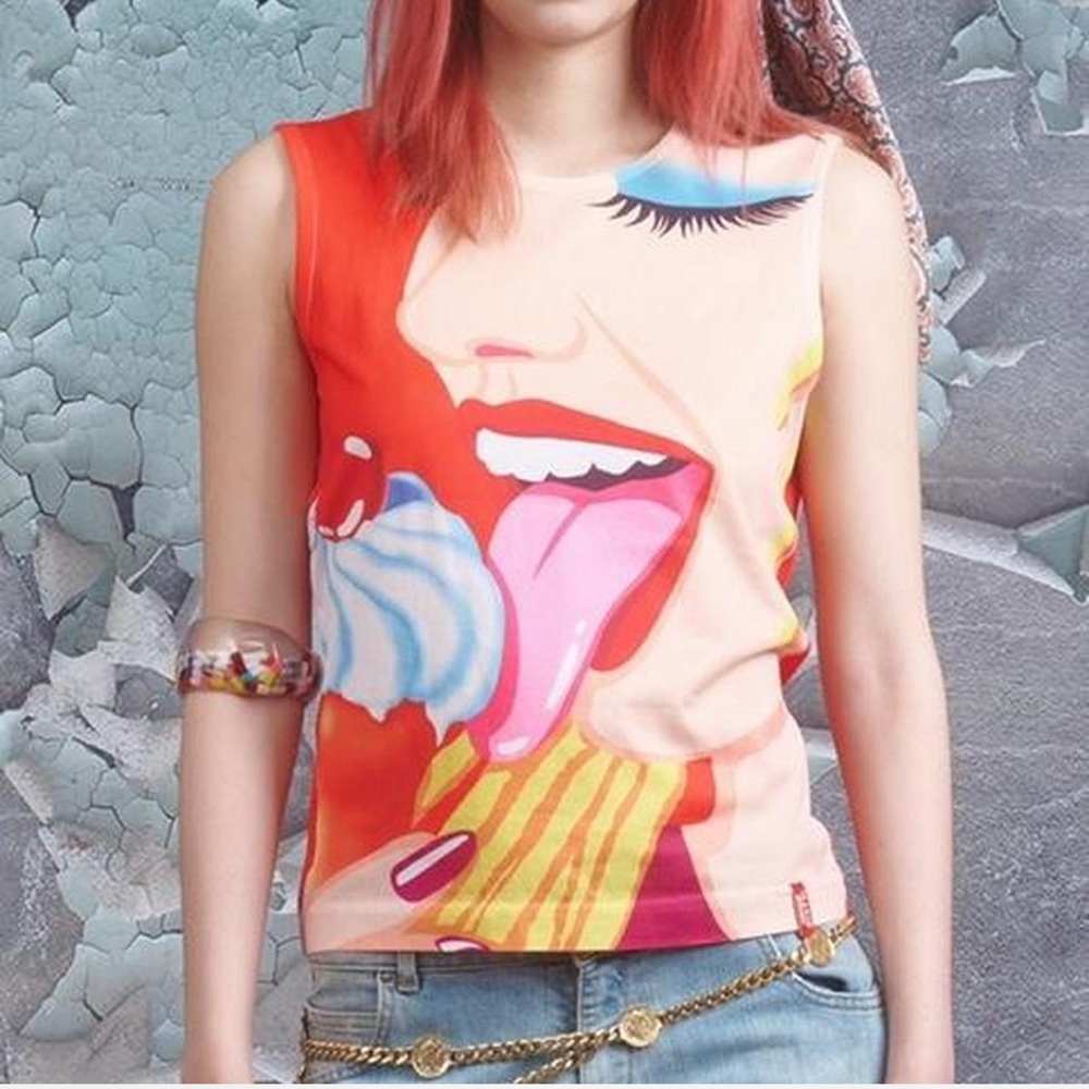 Rare Archival Miss Sixty Ice Cream Top